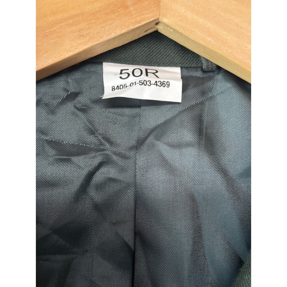 US Army Mens Green Service Uniform Dress Coat AG-489 50R De Rossi & Son Co New - Picture 3 of 7